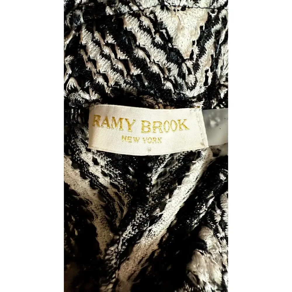 Ramy Brook Taytum Space Dye Chevron Knit Swim Cover Up Pants Size Large - Picture 8 of 12